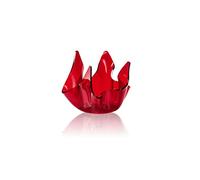 Web Convenienza Vaso di Design in Plexiglass Flag Small Rosso Tras per Soggiorno, Ingresso, Camera da Letto, Studio, Ufficio e Sala d'attesa