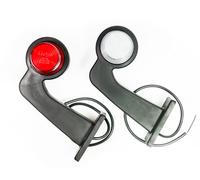 Web Truck 2 x LED gomma luce laterale marcatore 12V 24V con Old School NEON STYLE posizione luce auto camion caravan lampada auto rosso luce bianca