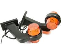 Web Truck 2 x LED gomma marcatore luce laterale 12V 24V con vecchia scuola STYLE posizione luce auto camion caravan veicolo lampada luce rosso bianco