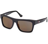 Web WE0343 01A, Nero, Acetate, Uomini occhiali da sole 56