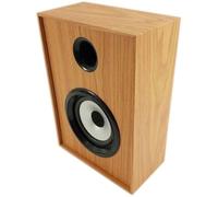 WEB world electronic business Cassa Bluetooth in Legno Chiaro 5W - Altoparlante Portatile Vintage con Batteria 5000mAh - Ingresso AUX Jack 3.5mm - Design Retro per Casa e Ufficio - 18x26x9,5 cm