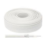 WEB world electronic business Cavo coassiale schermato professionale RG59 75 Ohm CCS - Matassa da 100 metri schermata per impianti TV SAT e videosorveglianza CCTV