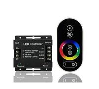 WEB world electronic business Controller LED RGB Touch Telecomando Radiofrequenza Centralina Striscia LED 12V 24V 216W 432W - Nero