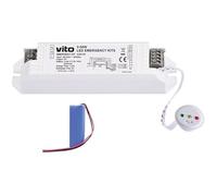 WEB world electronic business Kit Modulo Unità Emergenza Ricaricabile LED Universale 3-50W Batteria Li-Ion 3.7V 2200mAh Autonomia 3 Ore Lunga Durata