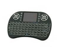 WEB world electronic business Mini tastiera wireless ergonomica con touchpad integrato layout italiano batteria ricaricabile per dispositivi multimediali - 14 x 1,7 x 9 cm