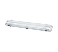WEB world electronic business Plafoniera Stagna Doppia 60cm 2 Tubi LED T8 G13 Apparecchio Ermetico Industriale IP65 Esterno Anti Polvere Umidita Soffitto Parete