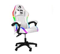 WEB world electronic business Sedia Gaming Poltrona Ergonomica Professionale Illuminata LED RGB con Telecomando - Reclinabile - Colore Bianco