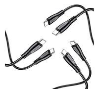 WEB world electronic business Set 3 pezzi - Cavo Ricarica Veloce Power Delivery 100W USB C a USB C 5A Dati Sincronizzazione Rinforzato 1 Metro Anti-Strappo - Nero