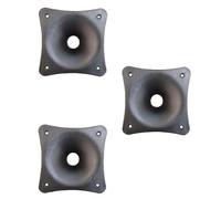 WEB world electronic business Set 3 pezzi - Tromba per Tweeter 15x15 cm - Attacco a Vite 34 mm - Profondità 60 mm - Nero
