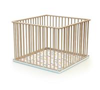 WEBABY - Box bambini legno - Faggio natural - 70 x 100 cm
