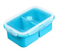 webake Contenitore per il congelamento della zuppa in silicone con coperchio, 2 tazze da 500 ml, per il congelamento, in silicone, per zuppa, brodo, salsa, cubetti di ghiaccio, blu