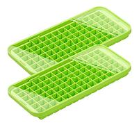 Webake Mini stampi quadrati in silicone per cubetti di ghiaccio con coperchio, 2 pezzi, 1,5 cm, piccoli vassoi quadrati per cubetti di ghiaccio per birra, cocktail, acqua, bibite, frutta