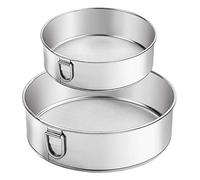 Webake Set di 2 setacci per farina, da 15/20 cm, in acciaio inox