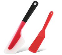 Webake Spatola per frittata in silicone per crêpe 2 pezzi antiaderente per frittata Turner Mini spatola per cucinare crespa uovo pizza pancake