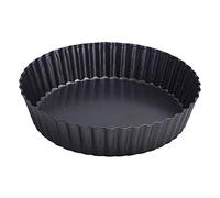 webake Stampo Crostata con Padelle Antiaderenti Teglia per Crostata in Crosta con Base Sciolta Base di Sollevamento in Acciaio Color Argento, Rivestimento Antiaderente Ø 24 cm