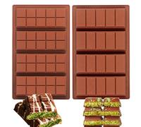 Webake Stampo in silicone per cioccolato, piccolo Dubai, 2 pezzi, per cioccolato, caramelle, gelatina