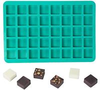 Webake Stampo in silicone quadrato per cioccolatini, cioccolatini, caramelle, cubetti di ghiaccio, gomma, gelatina, cioccolatini, cioccolatini, caramelle