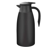 Webao 2 Litre Caraffa Termica in Acciaio Inox, Brocca Isolante a Doppia Parete per il Caffè, Tè e altre Bevande Calde e Fredde, Nero
