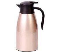 Webao 2 Litre Caraffa Termica in Acciaio Inox, Brocca Isolante a Doppia Parete per il Caffè, Tè e altre Bevande Calde e Fredde, Oro