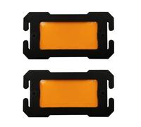 Webbing Gear Marker Set per zaini e gilet, confezione da 2 pannelli Glow ID con telaio in ABS per campeggio all'aperto e uso escursionistico zaino marcatore Glow Gear Panel Camp Pack Vest Panel