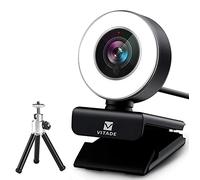 Webcam 1080P with Microphone & Ring Light, Vitade 960A Pro USB HD PC Web Camera Video Cam for Streaming Gaming Conferencin.