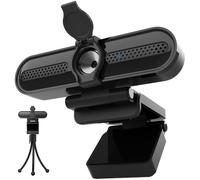 Webcam 2K HD con microfono, autofocus, privacy, streaming, PC, Mac