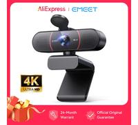 Webcam 4K 1080P 60fps Web Camera EMEET Fotocamera USB con microfoni per computer/PC/laptop Videocamera con messa a fuoco automatica per Zoom/Elogaggi/OBS