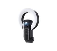 Webcam 4K con Luce, Webcam per PC con Microfono, Telecamera USB per Computer con Base di Supporto per Spettacoli Dal Vivo Sul Desktop