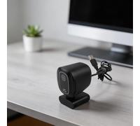 Webcam 4K con microfono, otturatore per la privacy, fotocamera USB Full HD per PC portatile streaming live zoom squadre messa a fuoco automatica obiettivo grandangolare 9 x 3,5 x 7 cm (1080)