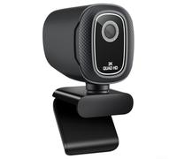 Webcam 4K con microfono, otturatore per la privacy, webcam HD per laptop, PC, conferenze, streaming live, luce bassa, 9 x 3,5 x 7 cm (2K)
