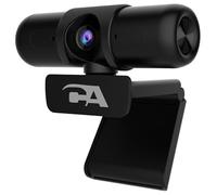 Webcam CA Essential Super HD (WC-3000) - Webcam USB certificata Zoom, video Super HD da 5 MP fino a 2592x1944 30 fps, messa a fuoco automatica e correzione della luce, doppi microfoni omnidirezionali