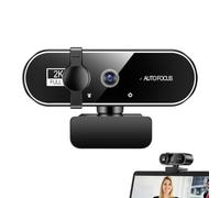 Webcam for PC - 2K Laptop Camera, Built-in Microphone, Video Calling Play