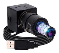 Webcam grandangolare ELP Aptina MI5100, con obiettivo dalla messa a fuoco variabile (da 2,8 a 12 mm), USB 2.0, plug & play, da 1944P, per computer, mini-fotocamera per Windows, Linux, Android, USB500W05G-SFV