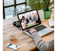 Webcam grandangolare, videocamera per videoconferenze, 640 x 480 Full HD LStreaming Web Cam con microfono integrato, webcam USB per computer portatile e chiamate desktop, conferenze, LStrea