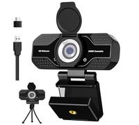 Webcam HD aggiornata 2021 con microfono, 1080P USB Web Camera per PC, Laptop, Desktop, Live Streaming, Videochiamate, conferenze, lezioni online-Correzione automatica della luce, messa a fuoco manuale