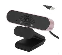 Webcam HD con bilanciamento automatico del bianco e obiettivo grandangolare, webcam per laptop con microfono a riduzione del rumore, copriobiettivo
