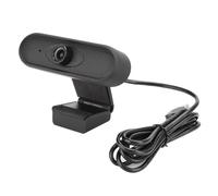 Webcam HD con riduzione del rumore e copertura per la privacy, webcam USB widescreen per computer con supporto per la messa a fuoco manuale, webcam