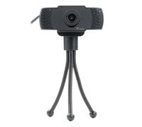 Itek Webcam con Microfono W300 - Full HD, 30FPS, USB, con treppiede incluso, nero
