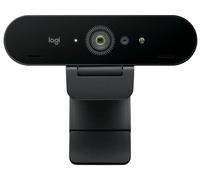 Logitech Brio 4K webcam, videochiamate, microfono con cancellazione del rumore, correzione automatica dell'illuminazione HD, per Microsoft Teams, Zoom, Google Voice, Google Meet, PC/Mac/Laptop/Macbook