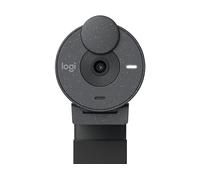 Logitech Brio 305 Webcam Full HD 1080P, copriobiettivo per proteggere la Privacy, Microfoni Mono, Riduzione del Rumore, USB-C, Correzione della Luce, Zoom, Microsoft Teams, Google Meet - Grafite