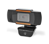 Nedis Webcam WCAM100BK - Full HD 30fps - Messa a fuoco fissa - Microfono incorporato - Nero