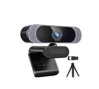 Webcam PC, Webcam 4K 8.0MP 3840x2160 30 piedi con obiettivo autofocus/doppio microfono/copertura privacy/treppiede for PC laptop for conferenze, streaming live, registrazione ,per streaming live, vide