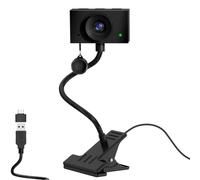 Webcam per laptop, 1080P USB Webcam per PC con microfono per videochiamata conferenza, messa a fuoco manuale, grandangolo 95° FOV Web Camera per PC
