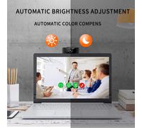 Webcam professionale 1080P, sensore di immagine migliorato, correzione automatica del bilanciamento del bianco, ideale per videochiamate, conferenze,