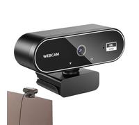 Webcam streaming 4k - HD Video Monitor Web Cam, risoluzione 4k microfono copertura privacy per desktop computer portatile chiamate conferenze squadre riunioni gioco streaming video chat live