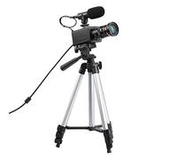 Webcam USB 4K con messa a fuoco manuale ottica 10X Compensazione dell'esposizione automatica Microfono incorporato Treppiede Plug Play Compatibile Windows Linux Android per videoconferenze Live