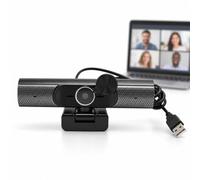 Webcam USB con microfono e altoparlante, telecamera PC per desktop e laptop | La messa a fuoco automatica e la riduzione del rumore aiutano conversazioni durante riunioni e lezioni online(1080P)