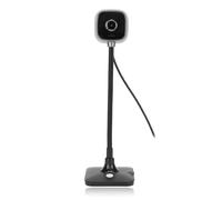 Webcam USB per Laptop, Videocamere per Computer Full HD 1080P con Microfono, Riduzione del Rumore, Angoli Regolabili a 360°, Senza Driver, per Videoconferenza