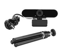 Webcam USB Plug and Play, audio cristallino per una comunicazione migliorata, webcam Ultra HD con riduzione del rumore del microfono, miglioramento