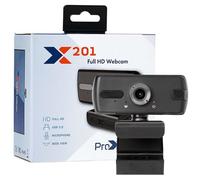 ProXtend X201 Full HD webcam 3 MP 2048 x 1536 Pixel USB 2.0 Nero, Argento
